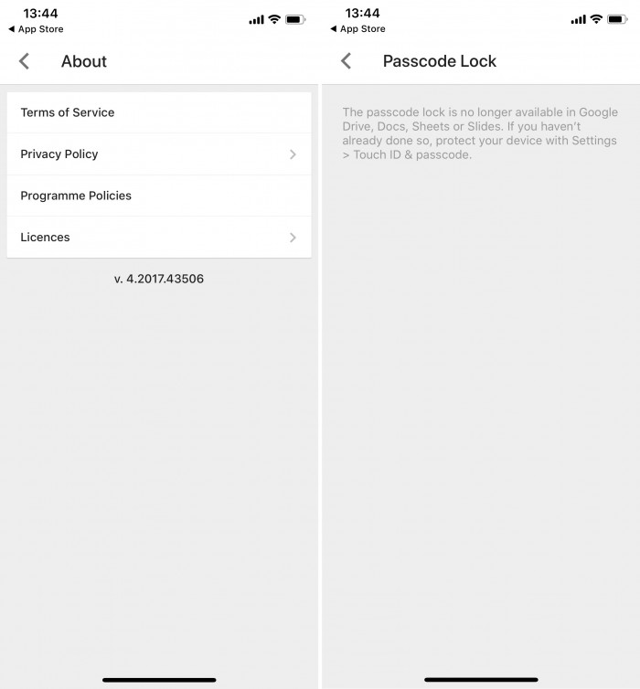 摩幻手机，Google 悄悄地从几个 iPhone 应用程序中删除对密码 Touch ID 和 Face ID 的支持