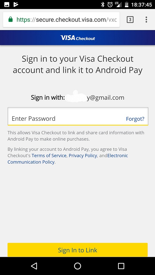搜狗手机，时隔一年，Android Pay 终于支持 Visa Checkout