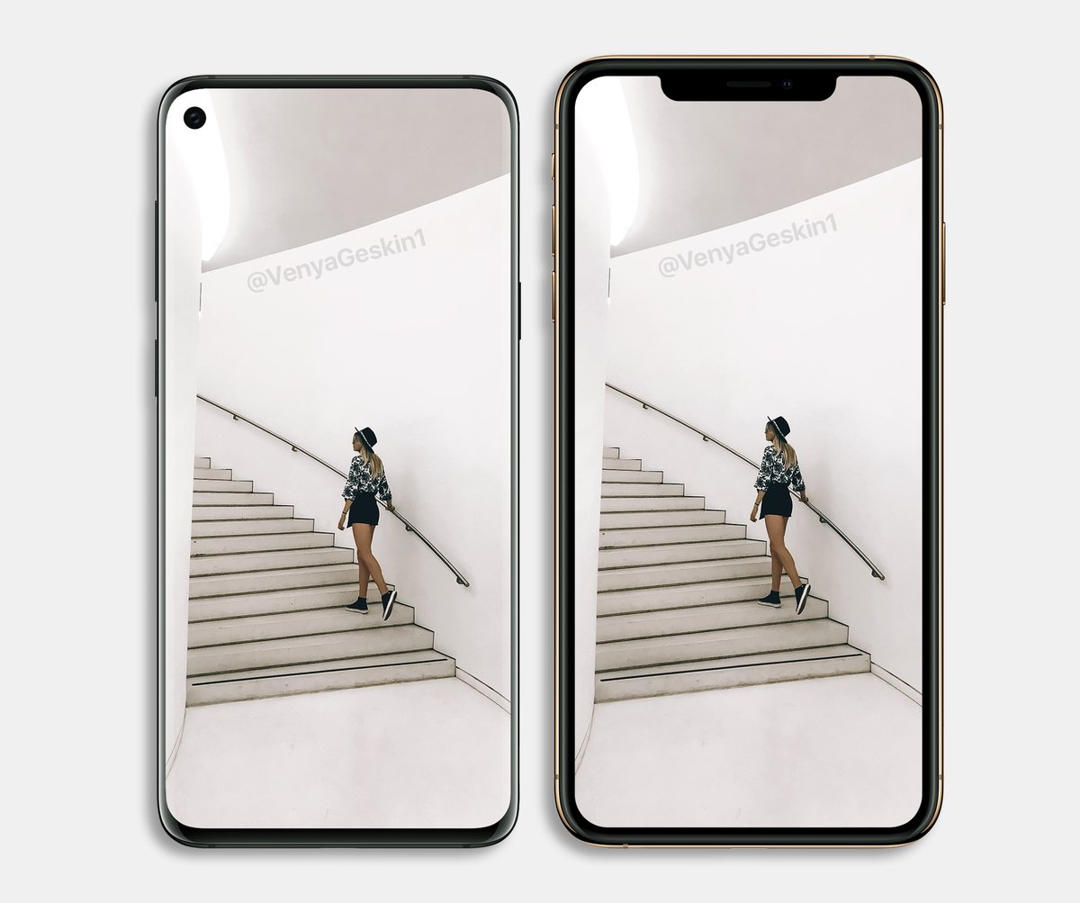 中国移动3g手机，三星 Galaxy S10 渲染图 vs 苹果 iPhone XS Max：该喜欢谁呢？