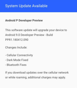 第三代手机，Essential 手机收到 Android P Developer Preview 更新