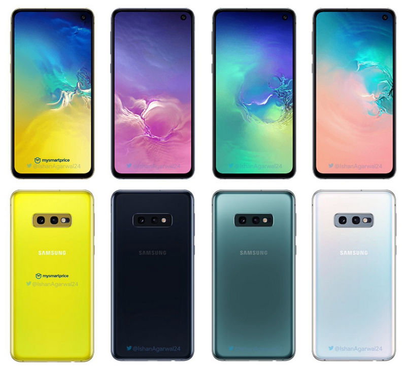 安卓智能手机，三星 Galaxy S10 系列再曝光：这回是配色阵容