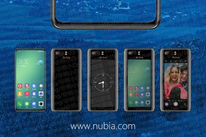 忧郁的蓝色手机论坛，Nubia Z18S 渲染图曝光 将会有双显示屏