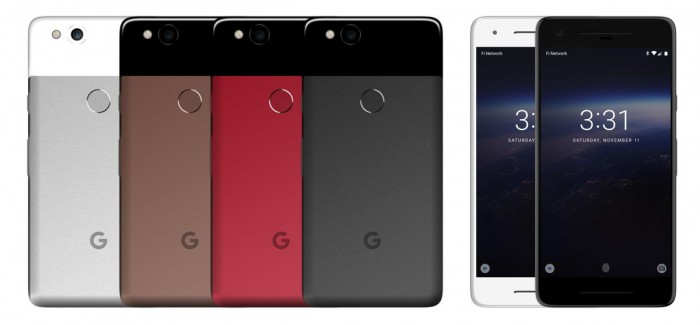 爆米花手机，谷歌 Pixel 2 智能机高清渲染图再爆：宽额头宽下巴 会作废 3.5mm 耳机端口