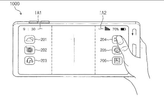 史迪仔手机壁纸，三星获得折叠式手机和透明智能手机显示屏的专利