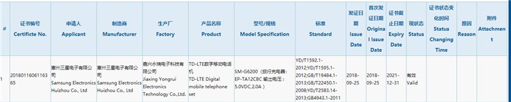 深圳手机网，三星 Galaxy P30 已获 3C 认证：或将于 10 月 11 日公布