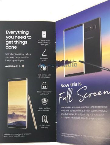 腾讯手机精灵，泄露 Galaxy Note 8 销售手册证实了最热门的功效