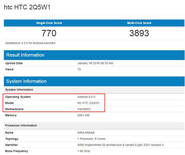 手机照片在哪个文件，定位中端的 HTC 新机现身 GeekBench：骁龙 625/3G 内存