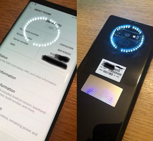 手机电池膨胀，三星 Galaxy Note 9 原型机外观曝光