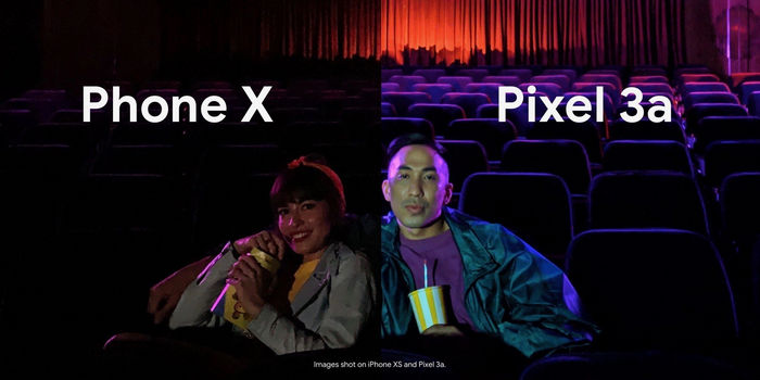 电信3g手机，谷歌挂海报冷笑苹果 iPhone X：夜拍没 Pixel 3a 好 价钱还贵