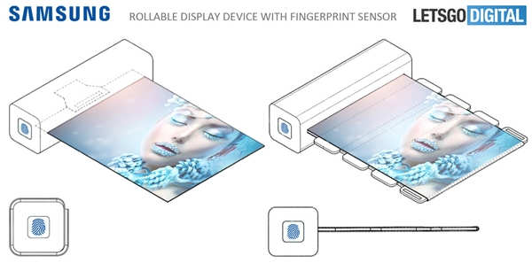 手机实名，三星新专利再曝光：带指纹的卷曲显示屏 解锁才能用