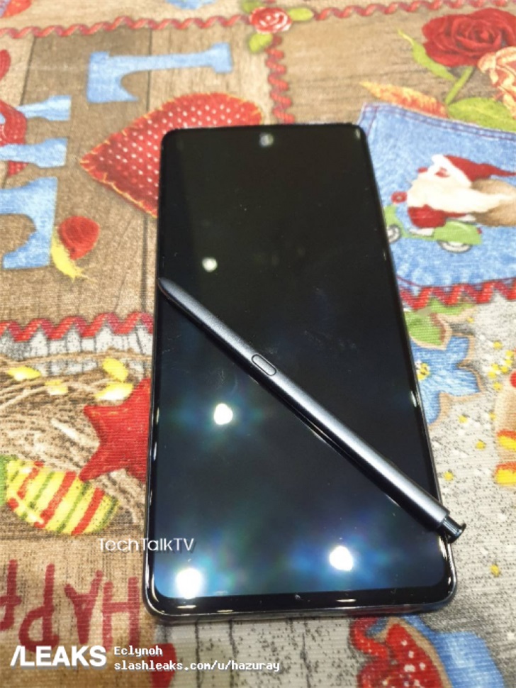手机天线，外媒曝光三星 Galaxy Note 10 Lite 真机图