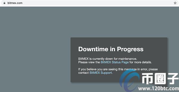 BitMEX交易所突发宕机，前几天刚在美法院被起诉！
