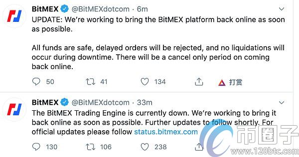 BitMEX交易所突发宕机，前几天刚在美法院被起诉！