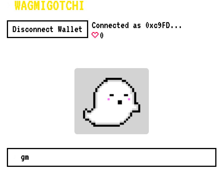 Loot创始人再推链上虚拟宠物游戏WAGMIGOTCHI 但强调非NFT