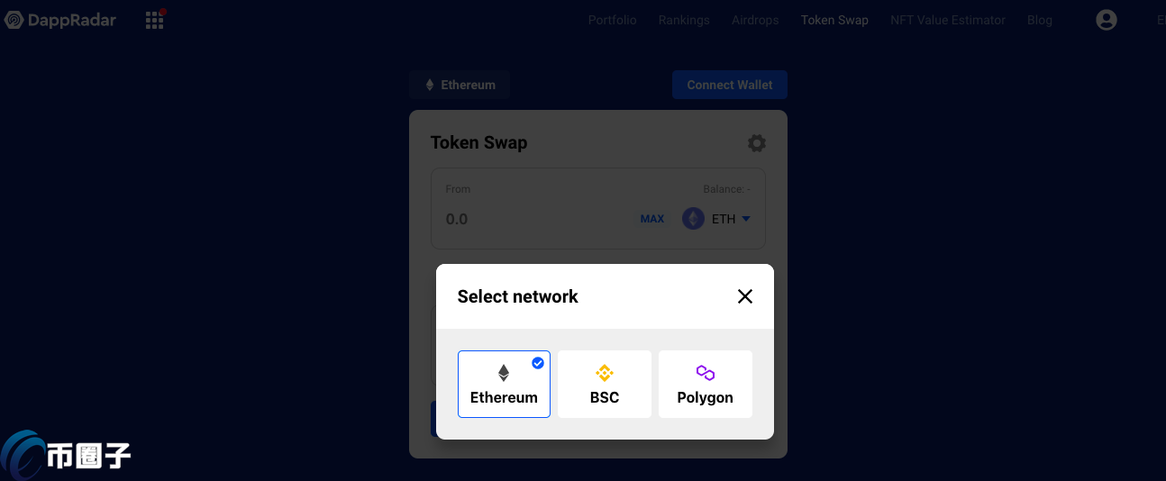 DappRadar数据网站推出兑币平台Token Swap 进一步增加用户留存
