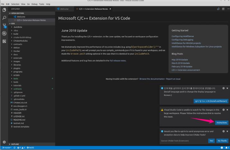 配置EOS Visual Studio代码开发环境